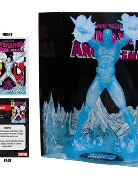 ICEMAN 1:6 SCALE COLLECTIBLE WITH SCENE (MARVEL TALES #229) AUTOGRAPH EDITION .